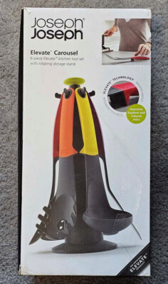 Joseph Joseph 6 piece Elevate Carousel Kitchen Tool Set with Rotating Stand
