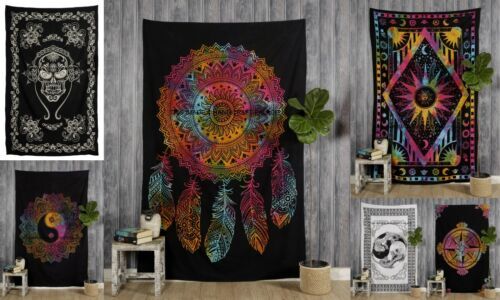 Grande Tapisserie En Coton Faite Main - Bohème Mandala - Serviette De Plage Ethnique