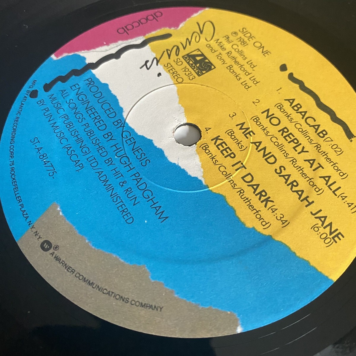 Genesis ABACAB Vinyl LP Record w/inner SD19313 VG+ | eBay