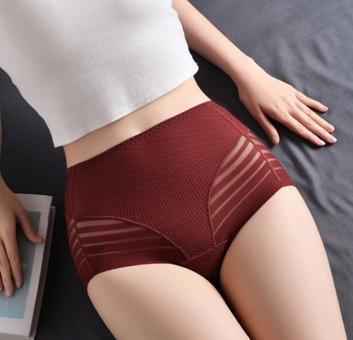 Slip donna vita alta cinturino senza cuciture controllo pancia taglie forti mutande 91651 - Foto 3 di 36