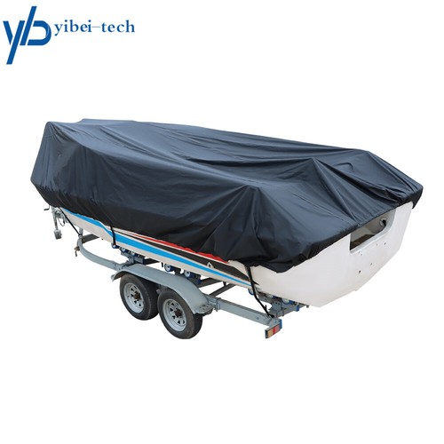 17-19ft Black Boat Cover Fishing V-Hull Runabout Waterproof Trailerable Unused - Picture 3 of 7