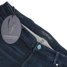 Handpicked NWT Ravello Denim Jeans Size 34 US In Dark Blue Cotton Blend