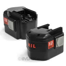 2x 12V 2Ah NiCd Battery for Milwaukee 48-11-1900 48-11-1950 48-11-1960