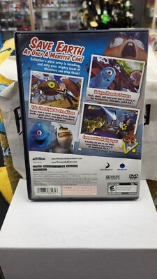DREAM WORKS MONSTERS VS ALIENS PS2 SONY PLAYSTATION 2 VIDEO GAME