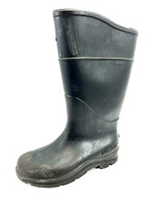 SERVUS Kids Size 4 Green Rubber Rain Farm Ranch Waterproof Boots Made in USA