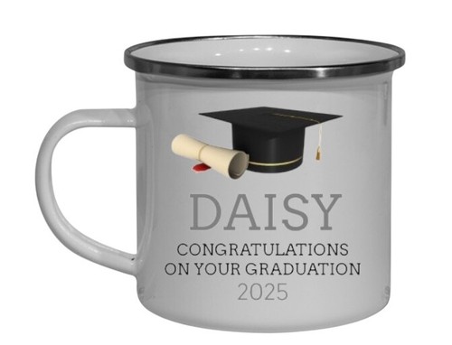 Personalised Graduation Enamel Mug | Nursery School Leavers Gift | Kids Cup - Picture 11 of 14