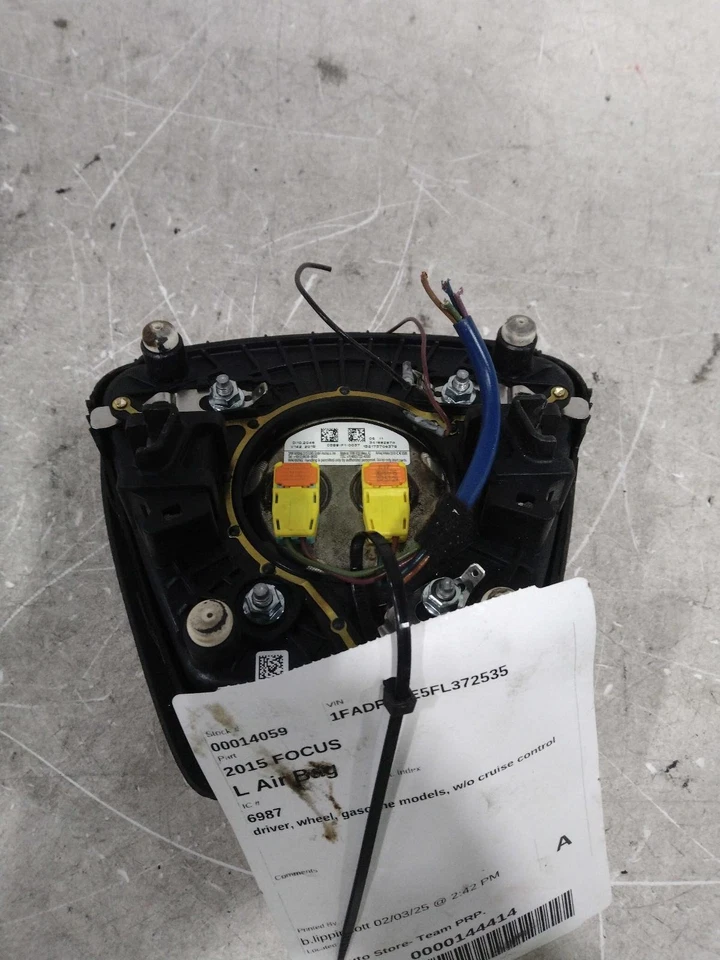 2015 Ford Focus Steering Wheel Air Bag Used OEM 285752, 102K Miles, Left Side Foto 3 de 4