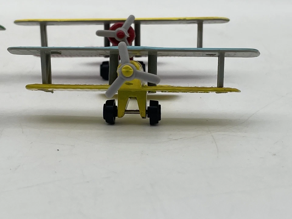 Vintage Airplane Miniatures Biplane PT-17's and SE5A's 4 Planes - Image 2 of 4