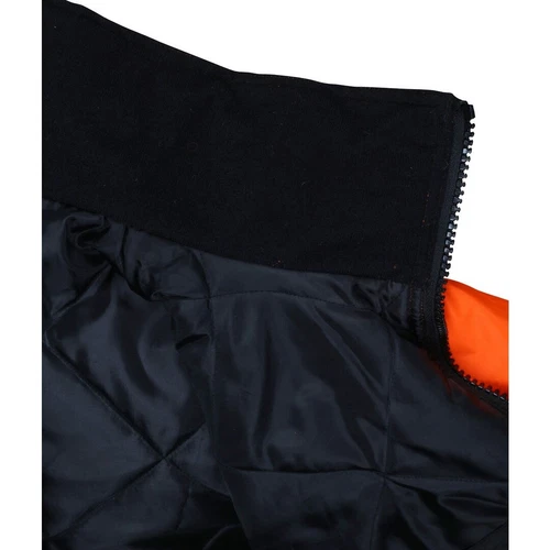 REFLECTIVE BOMBER JACKET HI-VIS ORANGE WATERPROOF MCR SAFETY CLASS 3 (SM - 5XL) image 7