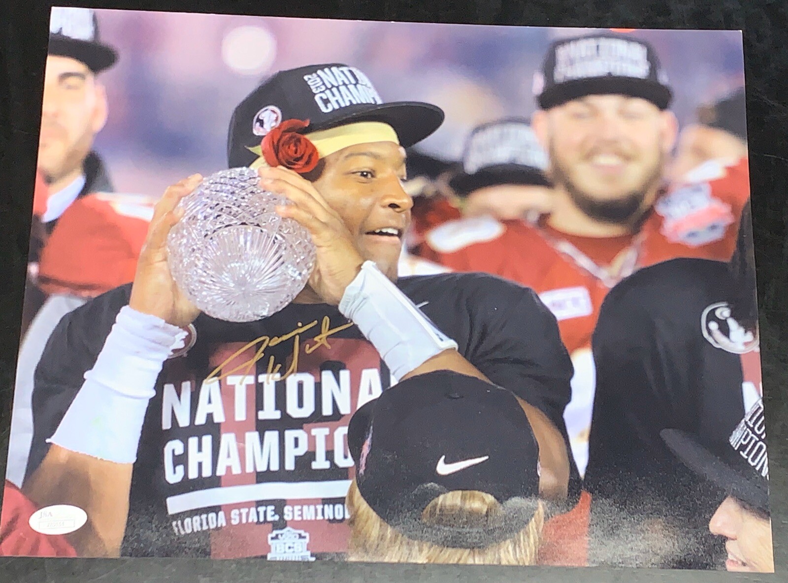 Jameis Winston Autographed Signed 11x14 Photo Seminoles National Championship 