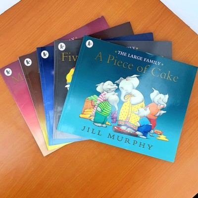 5 kid book bundle The Large Family Elephant Funny Educational Life Problems A