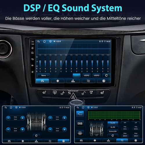 DAB+ Für Mercedes E-Klasse W211 W219 Android 13 Autoradio GPS NAV 4G FM Carpaly - Afbeelding 11 van 13