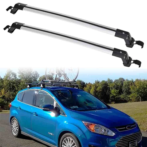 Car Top Roof Rack Cross Bar Luggage Cargo Carrier Lock For Ford C-Max 2013-2017