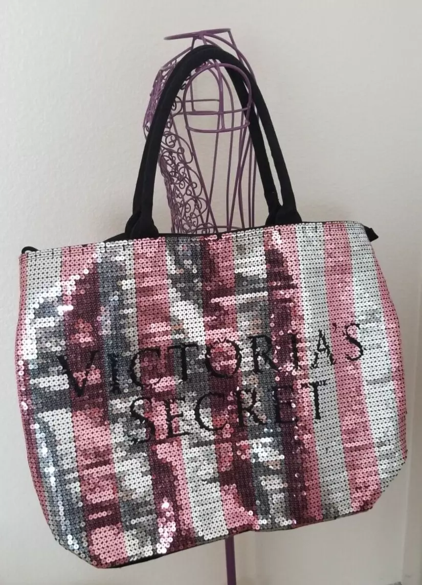 EUC Victoria's Secret Large Sequin Tote Bag