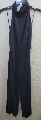 Vince Women's High Neck Jumpsuit In Black Sz S, MSRP $195