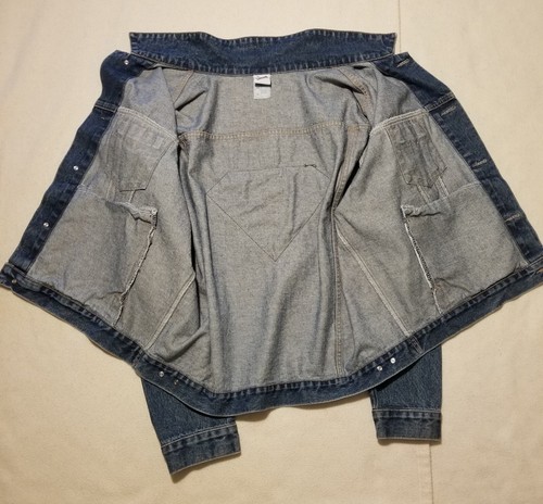 Giacca jeans vintage 1999 DC Comics Warner Bros Superman blu denim taglia XL - Foto 3 di 6