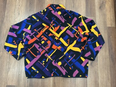 adidas ORIGINALS MEN'S WANDER HOUR FULL-ZIP PRINTED FLEECE JACKET