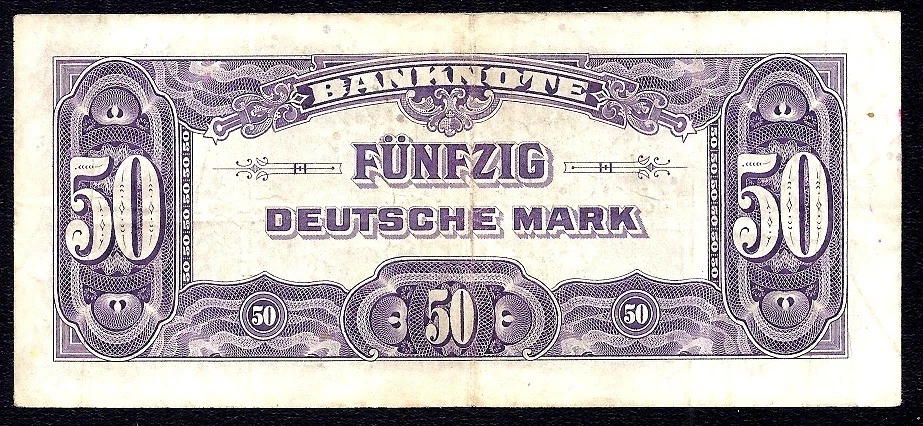 Germany Federal Republic 50 Deutsche Mark 1948 P-7a KB VF - Image 2 of 2