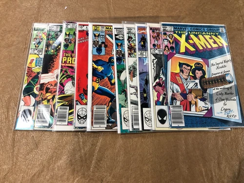 Uncanny X-Men # 6 127 150 152 156 172 268 193 161 200 (1980's) Lot of 10 NM-