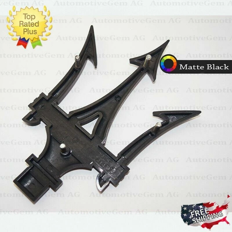 Maserati Negro Mate Parrilla Frontal Emblema Tridente Logo Insignia Símbolo 670005377 Foto 4 de 4