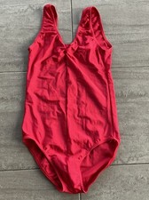Justaucorps de danse sans manches rouge femme taille 4 - ballet gym yoga
