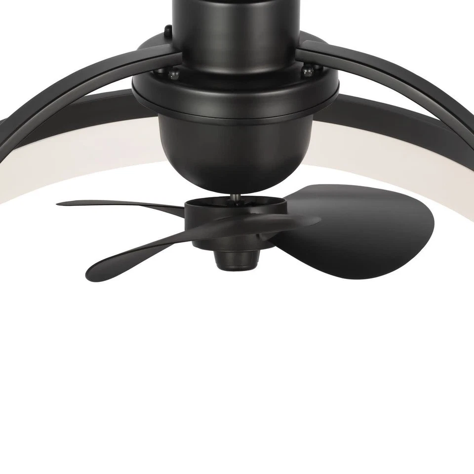 Progress Lighting P250115-30 Shear 20" 3 Blade Indoor LED Ceiling - Black - Image 2 of 4