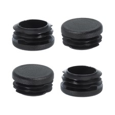 1-1/4 Inch Plastic Tubing End Caps, 4 Pcs Round Hole Plug Insert for Round Ir...