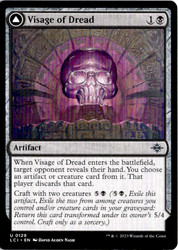 Visage of Dread // Dread Osseosaur The Lost Caverns of Ixalan