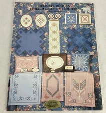 Delicate Designs in Hardanger Embroidery  16 Patterns Booklet Vintage 1989