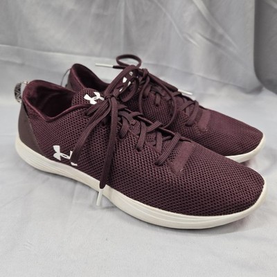 Under Armour Womens Street Precision Size 8 Low Lux Maroon  Shoes Walking