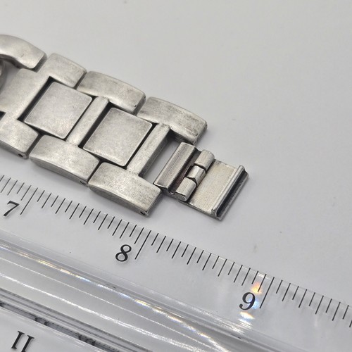 Premier Designs Womens MOP Watch Bold Chunky Chain Curb Link Bracelet RUNS EUC - Picture 7 of 9