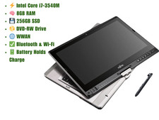 Fujitsu Lifebook T902 Touchscreen Laptop Docking Station Keyboard Mouse