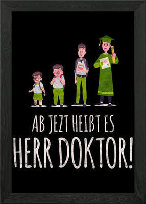 Herr Doktor Framed Wall Art Poster Canvas Print Picture