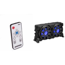 Kicker 51MWLE104 - MWE 10-Inch Loaded Premium Marine Sub Encl w/ Passive Radi...