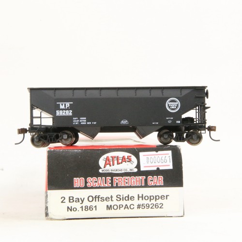 Atlas HO Missouri Pacific MOPAC #59262 2 Bay Offset Side Hopper | Zustand: Used