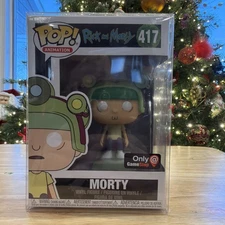 Funko POP! Animation Rick & Morty MORTY #417 GameStop Exclusive w/Box Protector