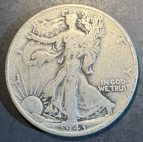 1943-P Walking Liberty Half Dollar (Circulated) - (#1058) Very Fine Condition