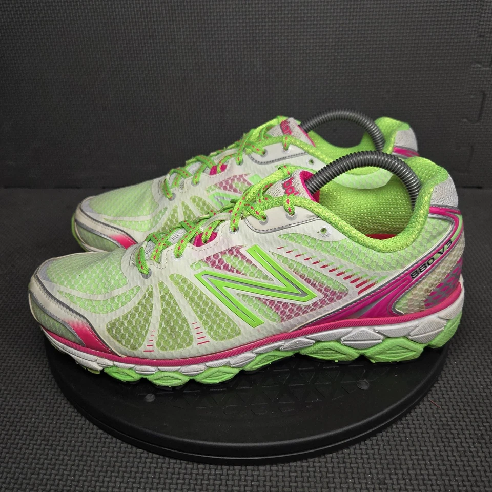 New Balance 890v3 Zapatos Mujer Talla 10 Verde Rosa Correr Tenis Atléticos EE. UU. Foto 3 de 4