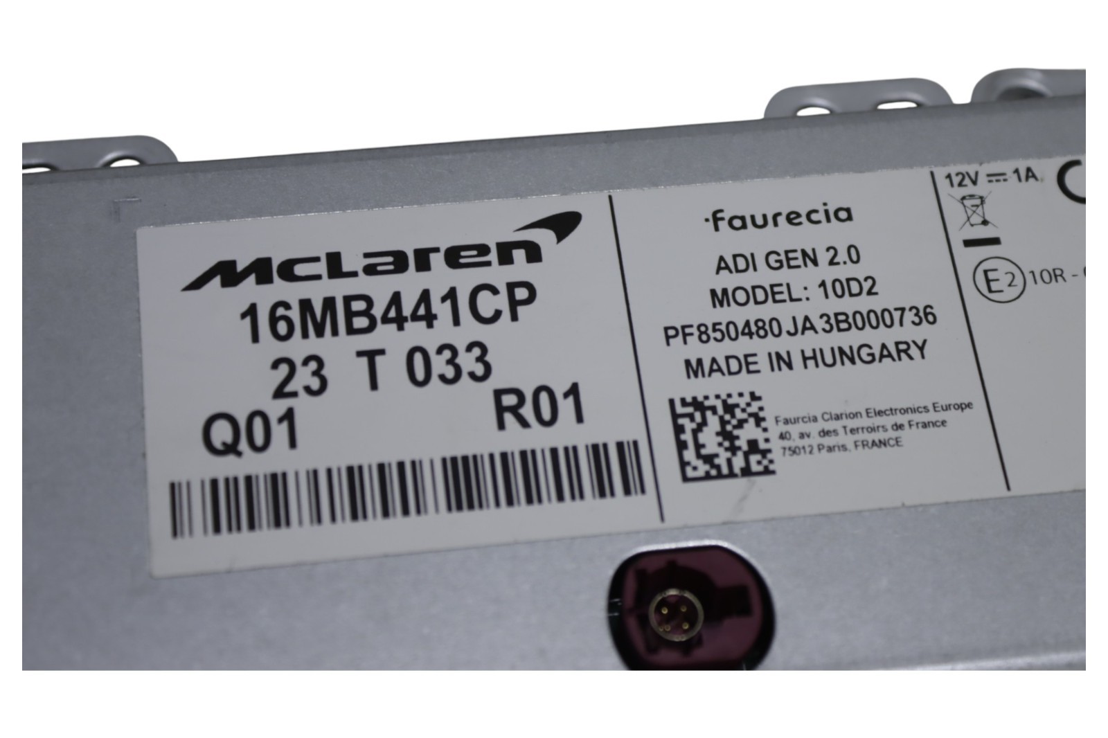 McLaren Artura Instrument Cluster Speedometer 16MB441CP 2023 2024 2025 OEM