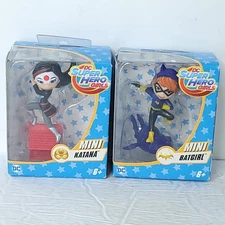 DC Super Hero Girls Katana Batgirl Mini 3” Figure NEW Lot Of 2