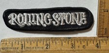 Parche con logotipo de revista Rolling Stone de colección banda de pop rock música años 60 70