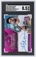 Kurt Warner St. Louis Rams Signed 2018 Panini Spectra #SB34 #1/10 SGC 8.5 Card