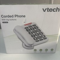 Vtech SA3100 Corded Senior Phone Multilingual Talking Digits Visual Ringer