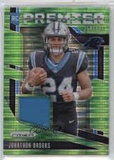 2024 Panini Prizm Premier Jerseys Neon Green Pulsar Jonathon Brooks #PJ-JBS ww1