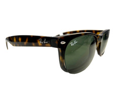 Ray-Ban RB2132 New Wayfarer Square Sunglasses, Tortoise/G-15 Green, 55 mm NIB 