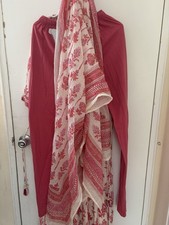 Anarkali Dress Cotton With Dupatta Very Elegant Look Pink