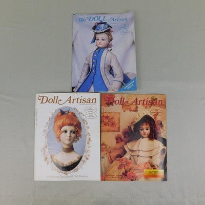 3pc Vintage Doll Artisan Magazine 1991, 1992, 1993 Worksheets & Patterns #9180