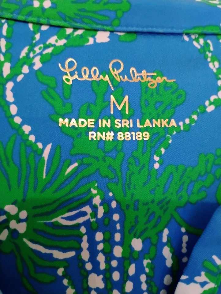 Lilly Pulitzer Natalie Shirt Dress Collard Cumulus Blue Chick Magnet Med - Image 2 of 4