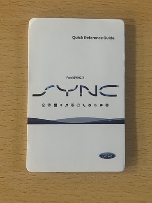 FORD SYNC 3.HAND KURZANLEITUNG 2016-2023 ANLEITUNG