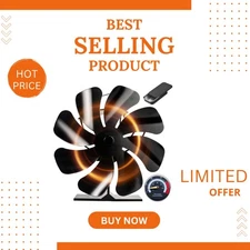 8-Blade Heat Powered Stove Fan: Eliminate Cold Spots & Add Aroma Diffusion